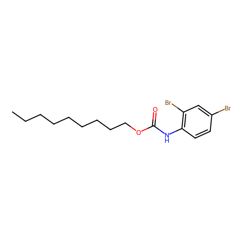 Nonyl 2,4-dibromophenylcarbamate structure
