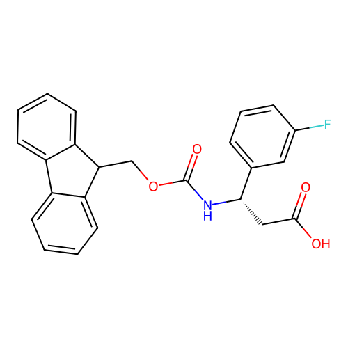 Fmoc-(S)-3-Amino-3-(3-fluoro-phenyl)-propionic acid structure