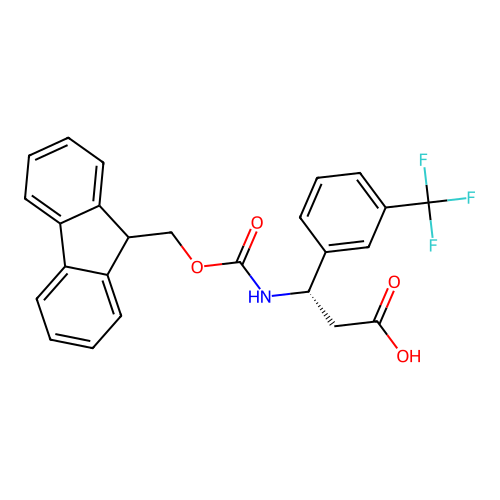 Fmoc-(S)-3-Amino-3-(3-trifluoromethyl-phenyl)-propionic acid structure