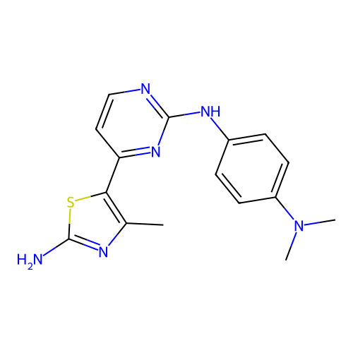 2-Anilino-4-(thiazol-5-yl)pyrimidine deriv. 40 structure
