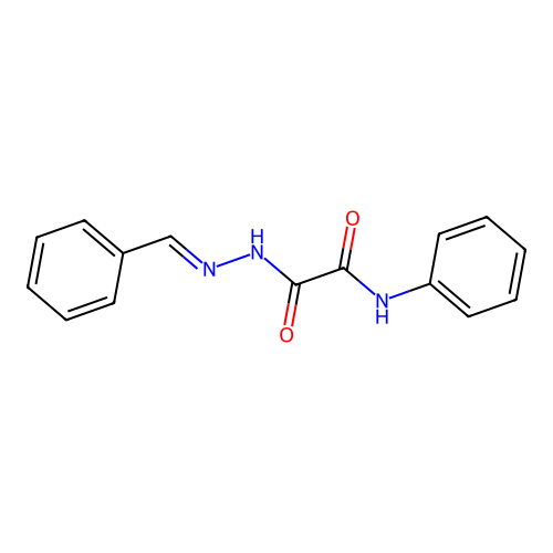 N'-(benzylideneamino)-N-phenyloxamide structure