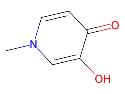 4(1H)-Pyridinone, 3-hydroxy-1-methyl- structure