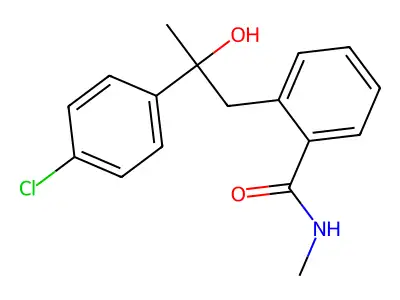 2-(2-(4-Chlorophenyl)-2-hydroxypropyl)-N-methylbenzamide structure