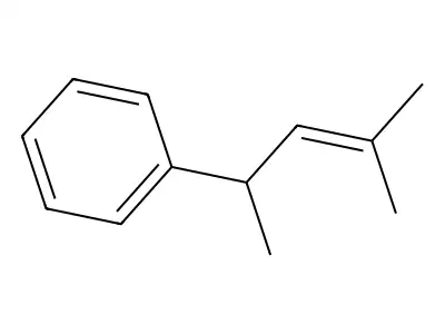 (1,3-Dimethyl-2-butenyl)benzene structure