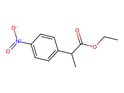 Ethyl 2-(4-nitrophenyl)propionate structure