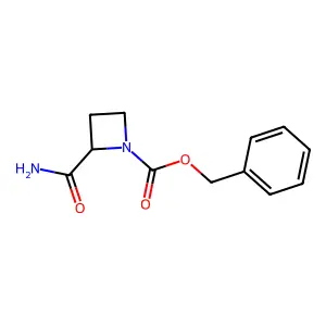 Benzyl 2-carbamoylazetidine-1-carboxylate structure