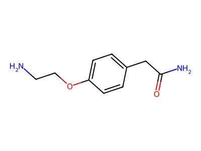 2-[4-(2-Aminoethoxy)phenyl]acetamide structure