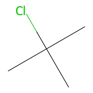 叔丁基氯 structure