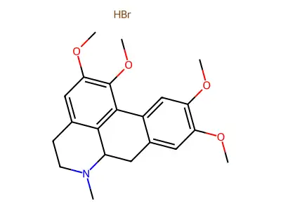 dl-Glaucine hydrobromide structure