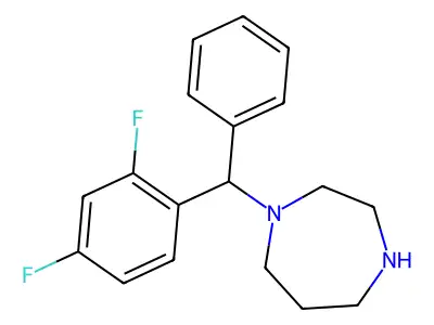 1-[(2,4-Difluorophenyl)(phenyl)methyl]-1,4-diazepane structure