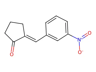 2-[(3-Nitrophenyl)methylidene]cyclopentan-1-one structure
