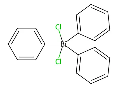 Triphenylbismuthdichloride structure
