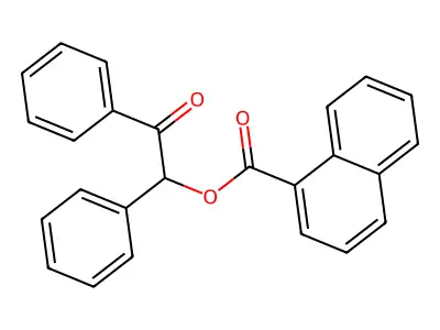 2-Oxo-1,2-diphenylethyl 1-naphthoate structure