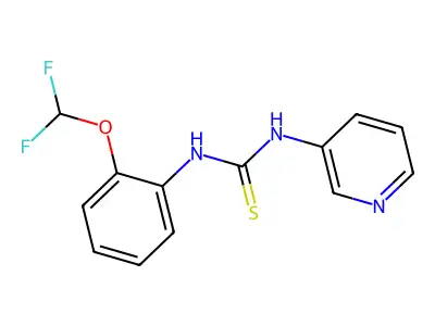 1-[2-(Difluoromethoxy)phenyl]-3-pyridin-3-ylthiourea structure