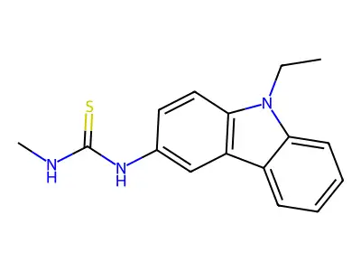 Thiourea, N-(9-ethyl-9H-carbazol-3-yl)-N'-methyl- structure