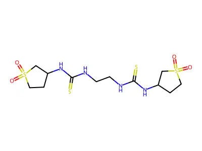 C12H22N4O4S4 structure