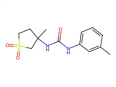 1-(3-Methyl-1,1-dioxidotetrahydrothiophen-3-yl)-3-(3-methylphenyl)urea structure