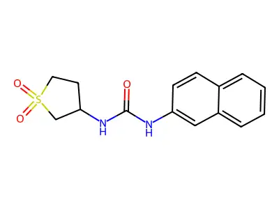 1-(1,1-Dioxidotetrahydrothiophen-3-yl)-3-naphthalen-2-ylurea structure