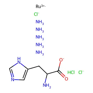 (OC-6-22)-Pentaamine(DL-histidine-N3)ruthenium(3+) trichloride structure