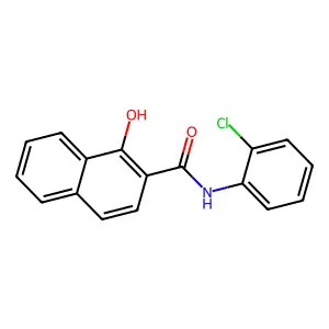 2-Naphthalenecarboxamide, N-(2-chlorophenyl)-1-hydroxy- structure