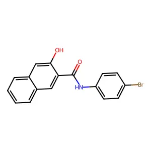N-(4-bromophenyl)-3-hydroxy-2-naphthamide structure