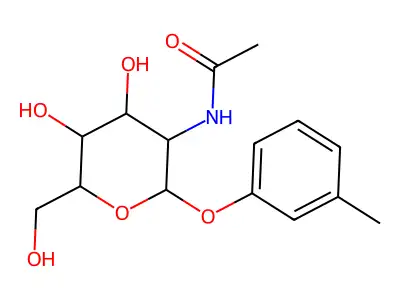 3-Methylphenyl 2-(acetylamino)-2-deoxyhexopyranoside structure