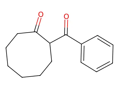 2-Benzoylcyclooctanone structure