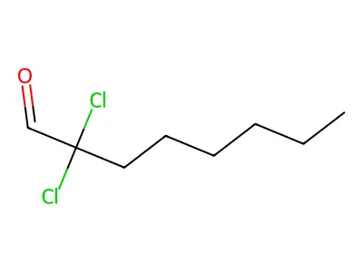 2,2-Dichlorooctanal structure