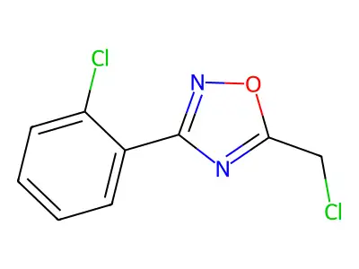 5-(Chloromethyl)-3-(2-chlorophenyl)-1,2,4-oxadiazole structure