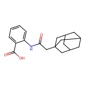 Anthranilic acid, N-(3-adamantylacetyl)- structure