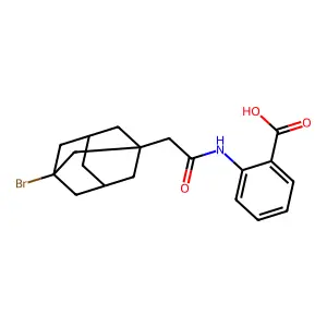 N-(5-溴-3-金刚烷乙酰基)邻氨基苯甲酸 structure