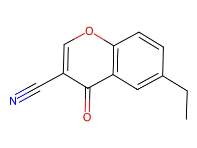 3-Cyano-6-ethylchromone structure