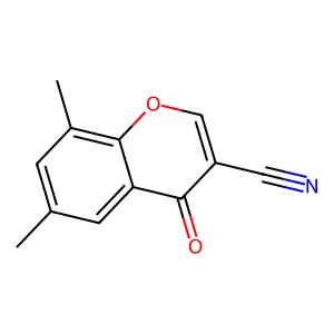 3-Cyano-6,8-dimethylchromone structure