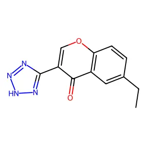 6-Ethyl-3-(1H-tetrazol-5-yl)chromone structure