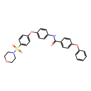 Benzamide, N-[4-[4-(4-morpholinylsulfonyl)phenoxy]phenyl]-4-phenoxy- structure