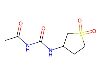 Acetamide, N-[[(tetrahydro-1,1-dioxido-3-thienyl)amino]carbonyl]-(9CI) structure