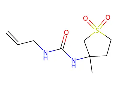 1-(3-Methyl-1,1-dioxothiolan-3-yl)-3-prop-2-enylurea structure