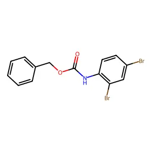 N-(2,4-二溴苯基)氨基甲酸苄酯 structure