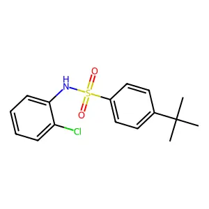4-tert-butyl-N-(2-chlorophenyl)benzenesulfonamide structure