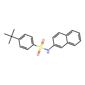 4-tert-butyl-N-(2-naphthyl)benzenesulfonamide structure