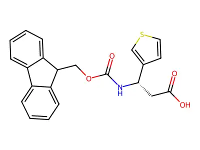 Fmoc-(S)-3-Amino-4-(3-thienyl)-butyric acid structure