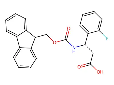 3-N-Fmoc-3-(2-fluorophenyl)propionic acid structure