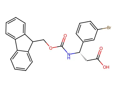 Fmoc-3-Bromo-D-b-phenylalanine structure