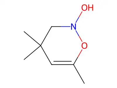 2-hydroxy-4,4,6-trimethyl-3H-oxazine structure