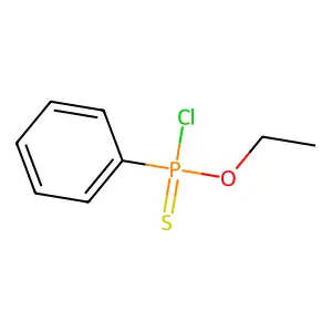 Phosphonochloridothioic acid, P-phenyl-, O-ethyl ester structure