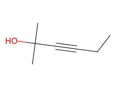 2-Methyl-3-hexyn-2-ol structure
