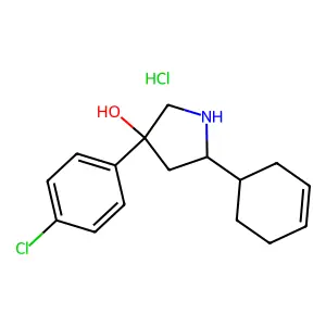 C16H20ClNO.ClH structure