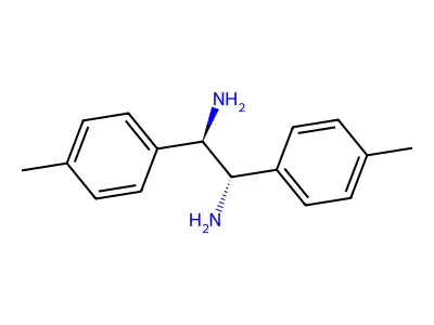 (1R,2S)-1,2-Di-p-tolylethane-1,2-diamine structure