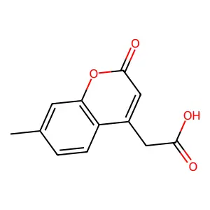 (7-Methyl-2-oxo-2H-1-benzopyran-4-yl)acetic acid structure
