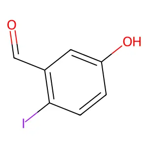 5-羟基-2-碘苯甲醛 structure